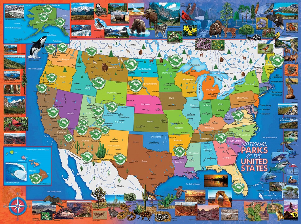 Sunsout National Parks of the USA 1000 pc Jigsaw Puzzle 62440